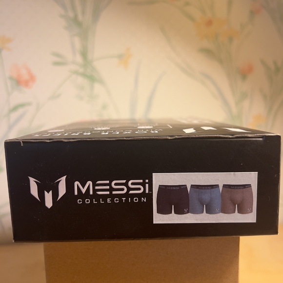 Messi Collection Underwear Mens XL 32-34 Stretch 3 Boxers Briefs NEW IN BOX - Picture 3 of 4